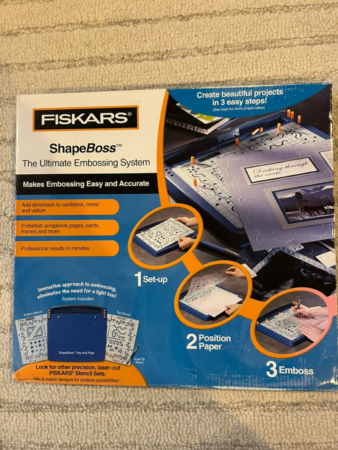 Fiskars ShapeBoss Embossing System - New in Box!