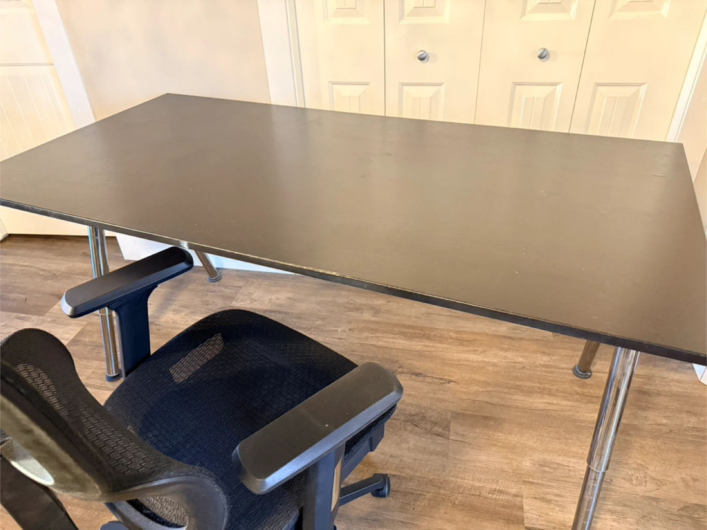 Black Desk with Chrome Legs - photo 5