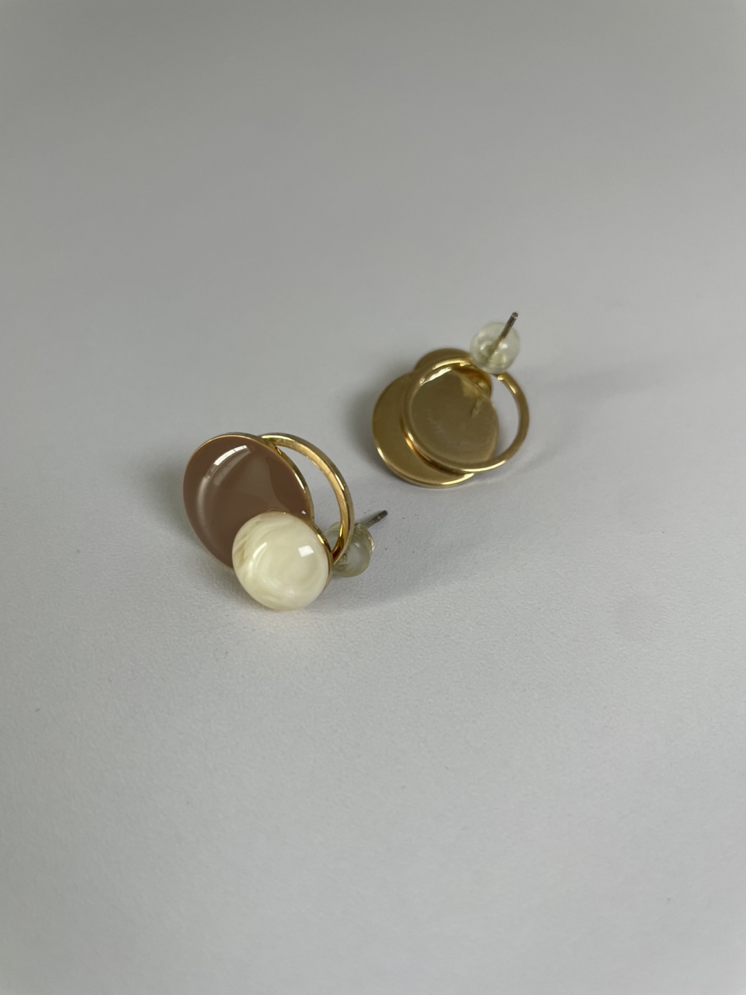 Cute Earrings - Brown & Gold - photo 2