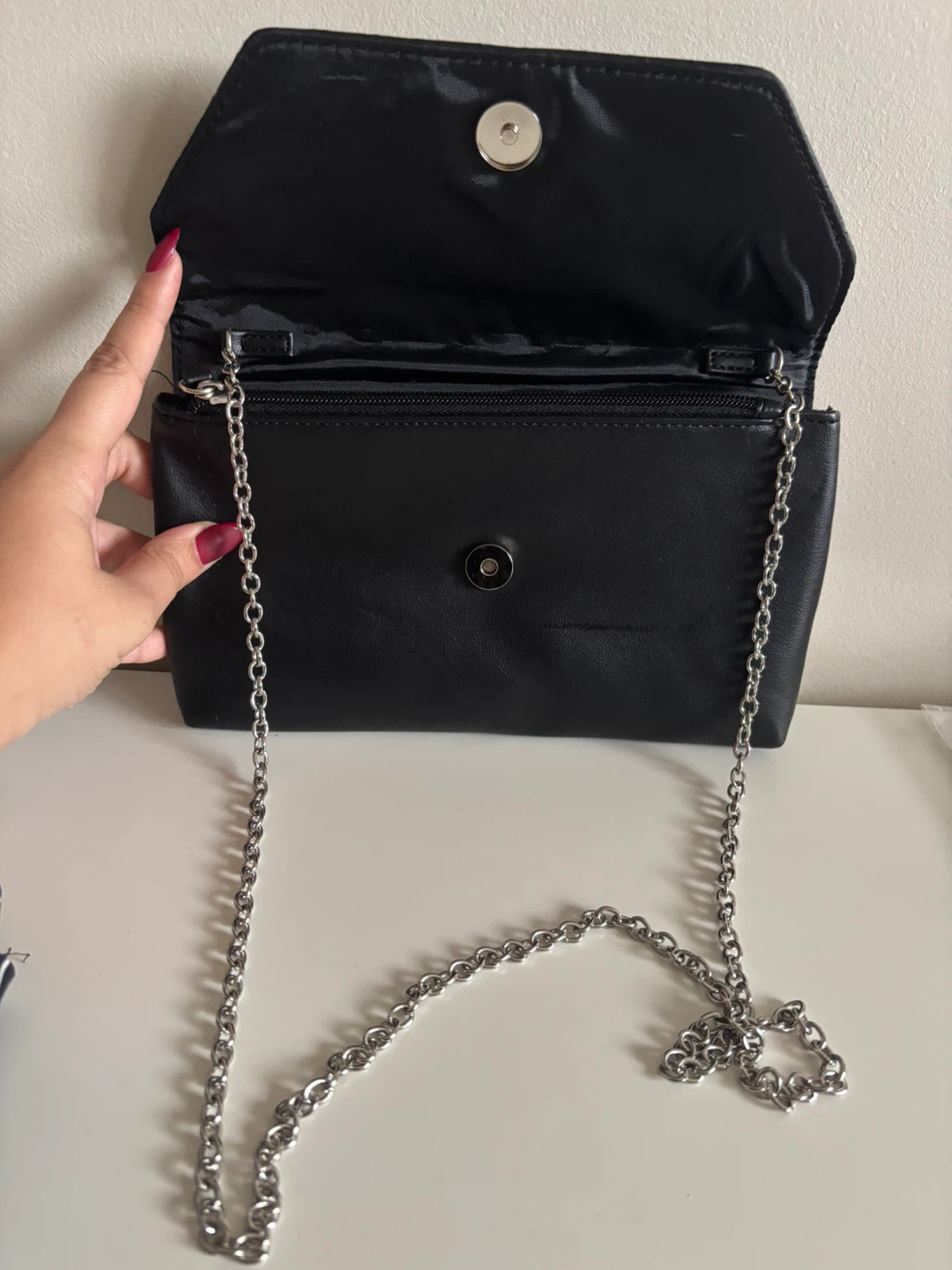 Guess Black Clutch with Chain - photo 3