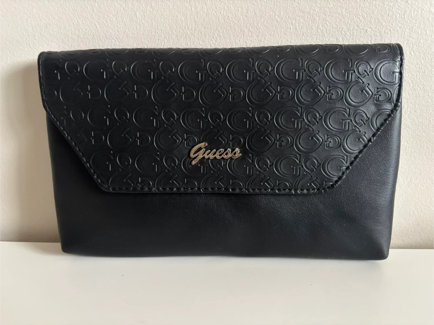 Guess Black Clutch with Chain