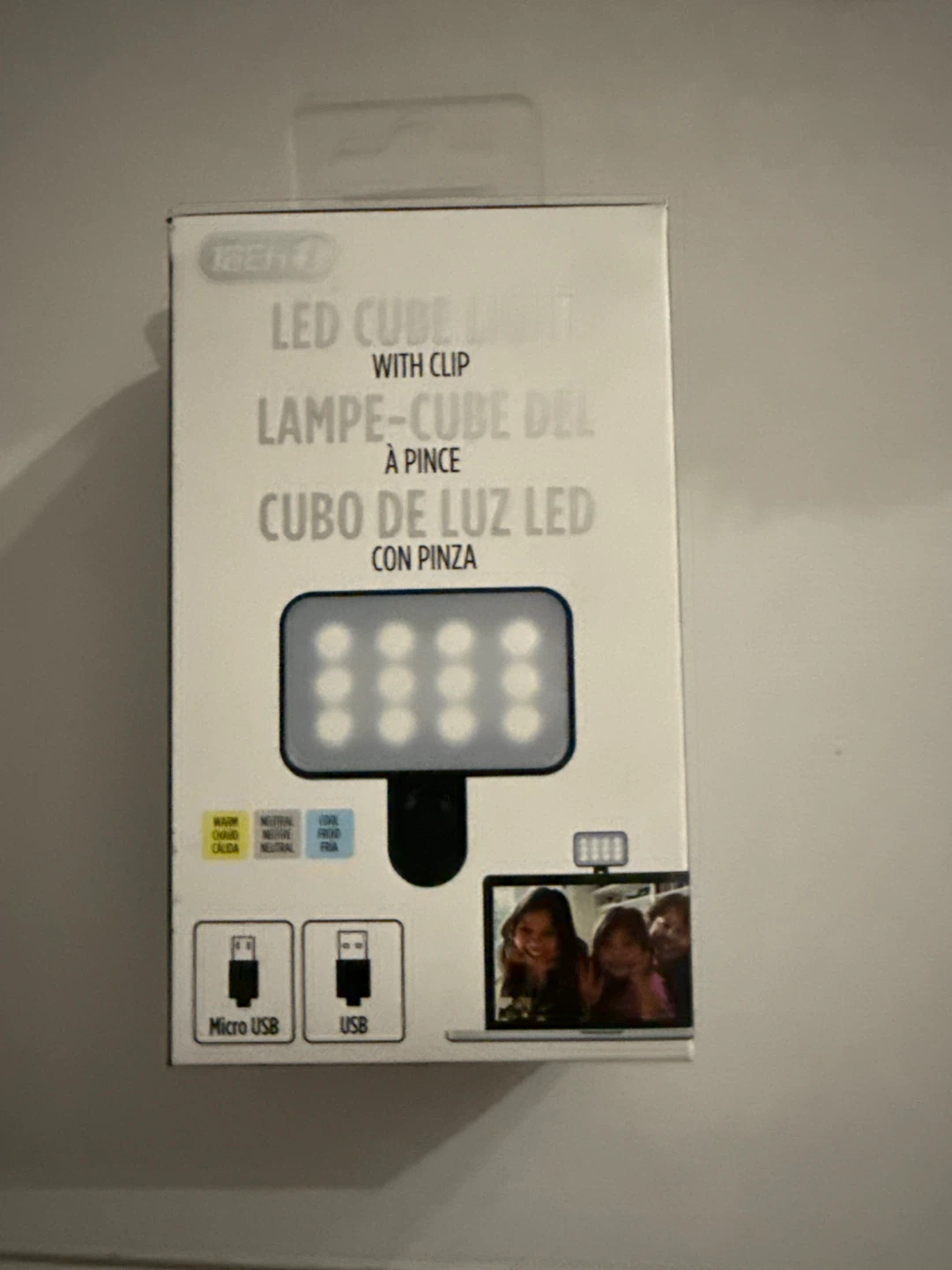 Tech 1 LED Cube Light with Clip - New!