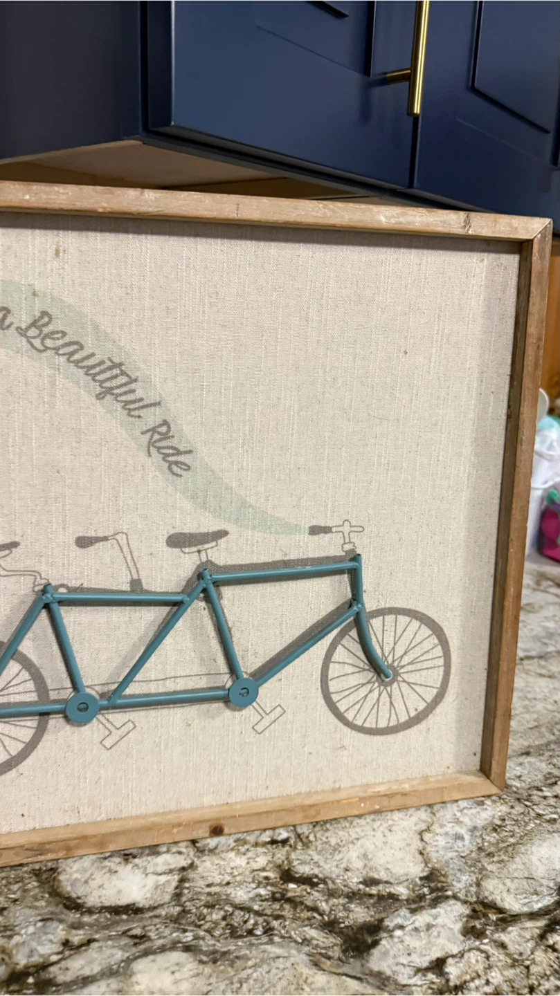 "Life is a Beautiful Ride" Tandem Bike Wall Art - photo 3