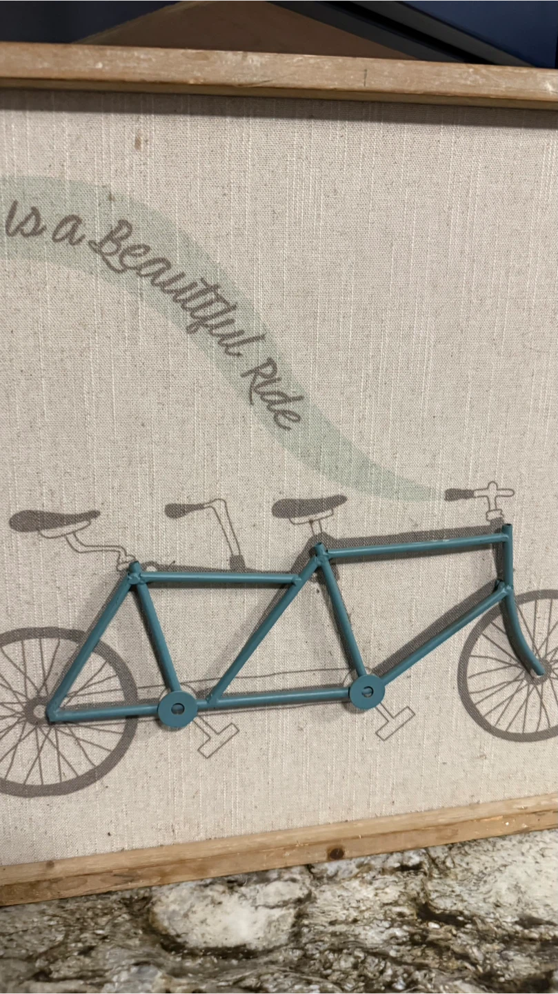 "Life is a Beautiful Ride" Tandem Bike Wall Art - photo 2