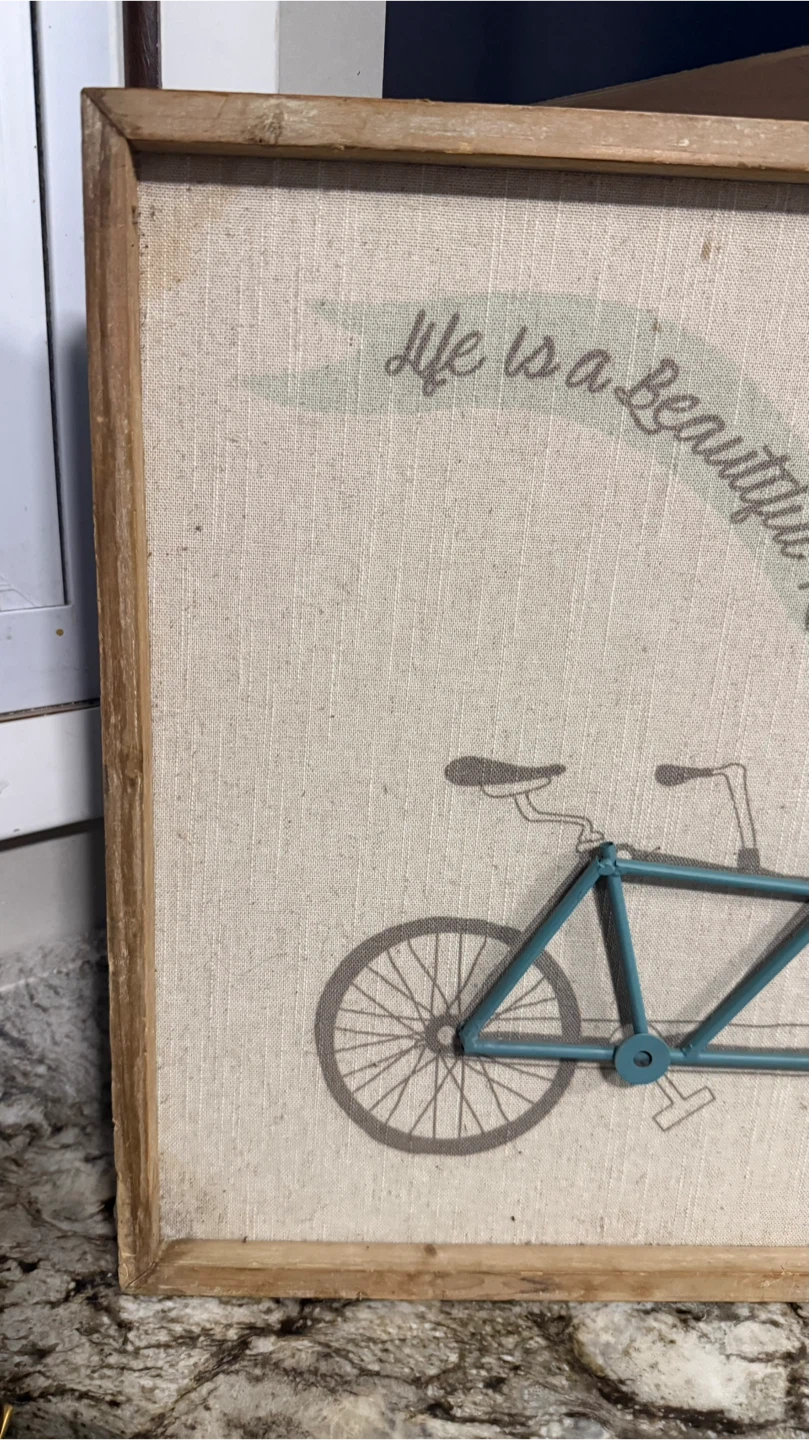 "Life is a Beautiful Ride" Tandem Bike Wall Art - photo 4