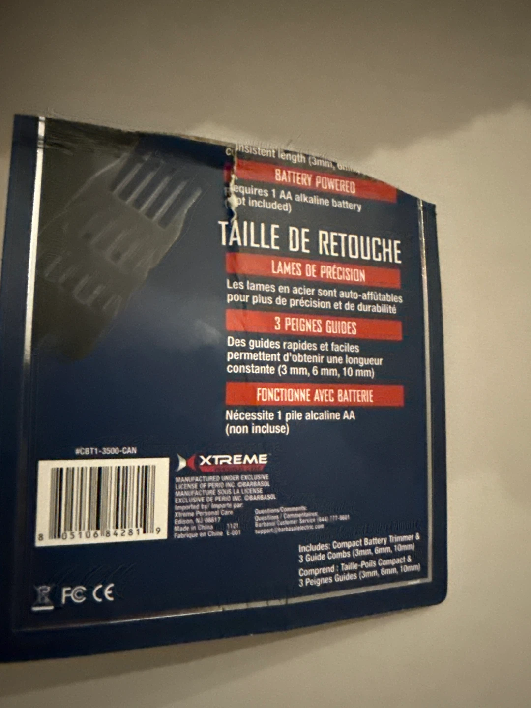 Barbasol Compact Battery Trimmer - New - photo 2