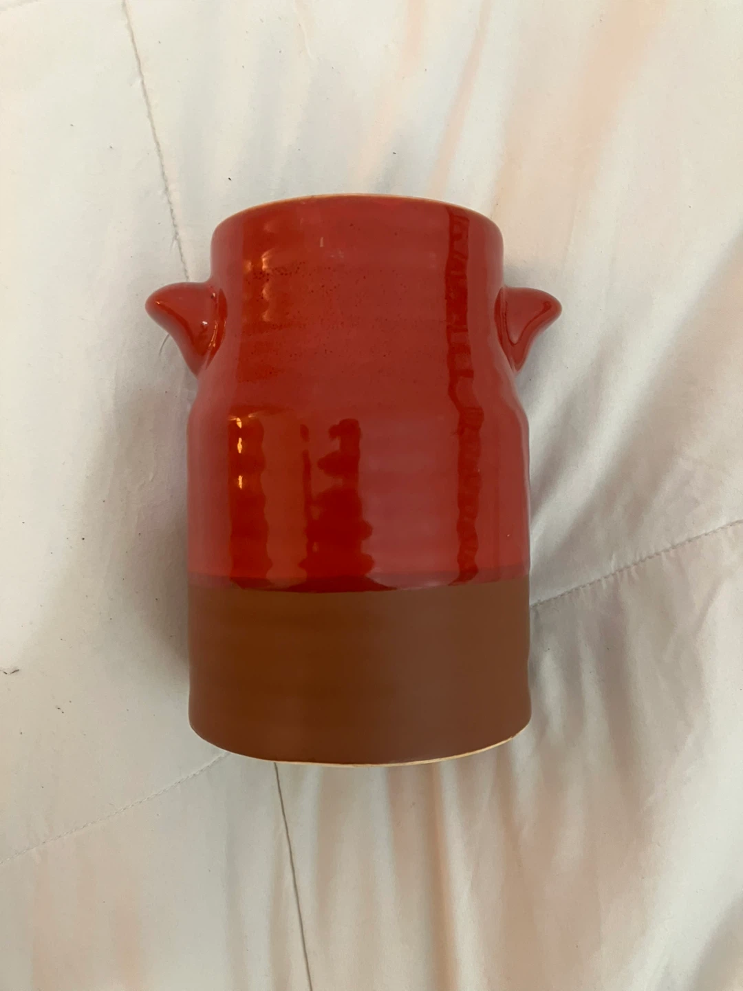 Vintage Teleflora Ceramic Ridged Vase - 6.5” x 5.5” - photo 4