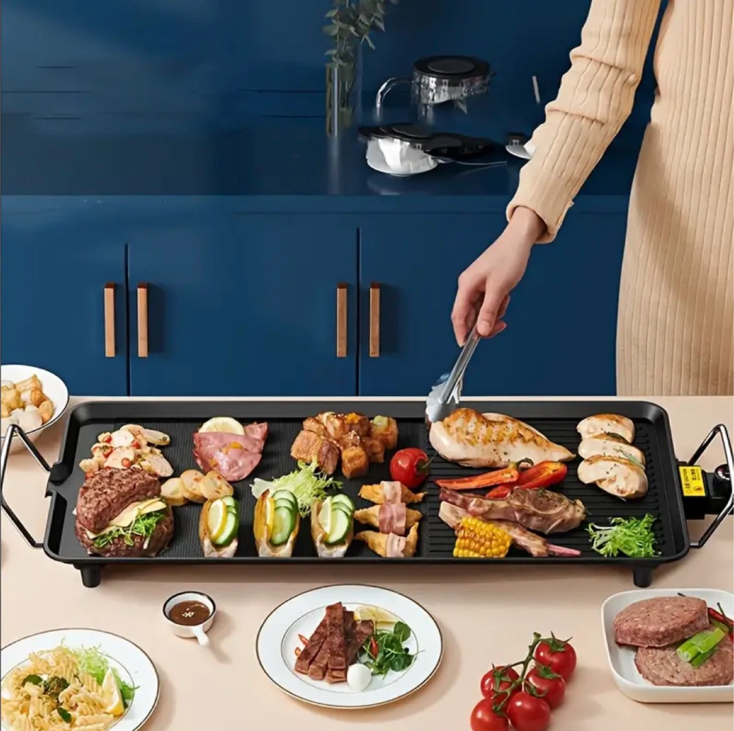 Electric Grill Non Stick Practical Multifunctional Stove - photo 3