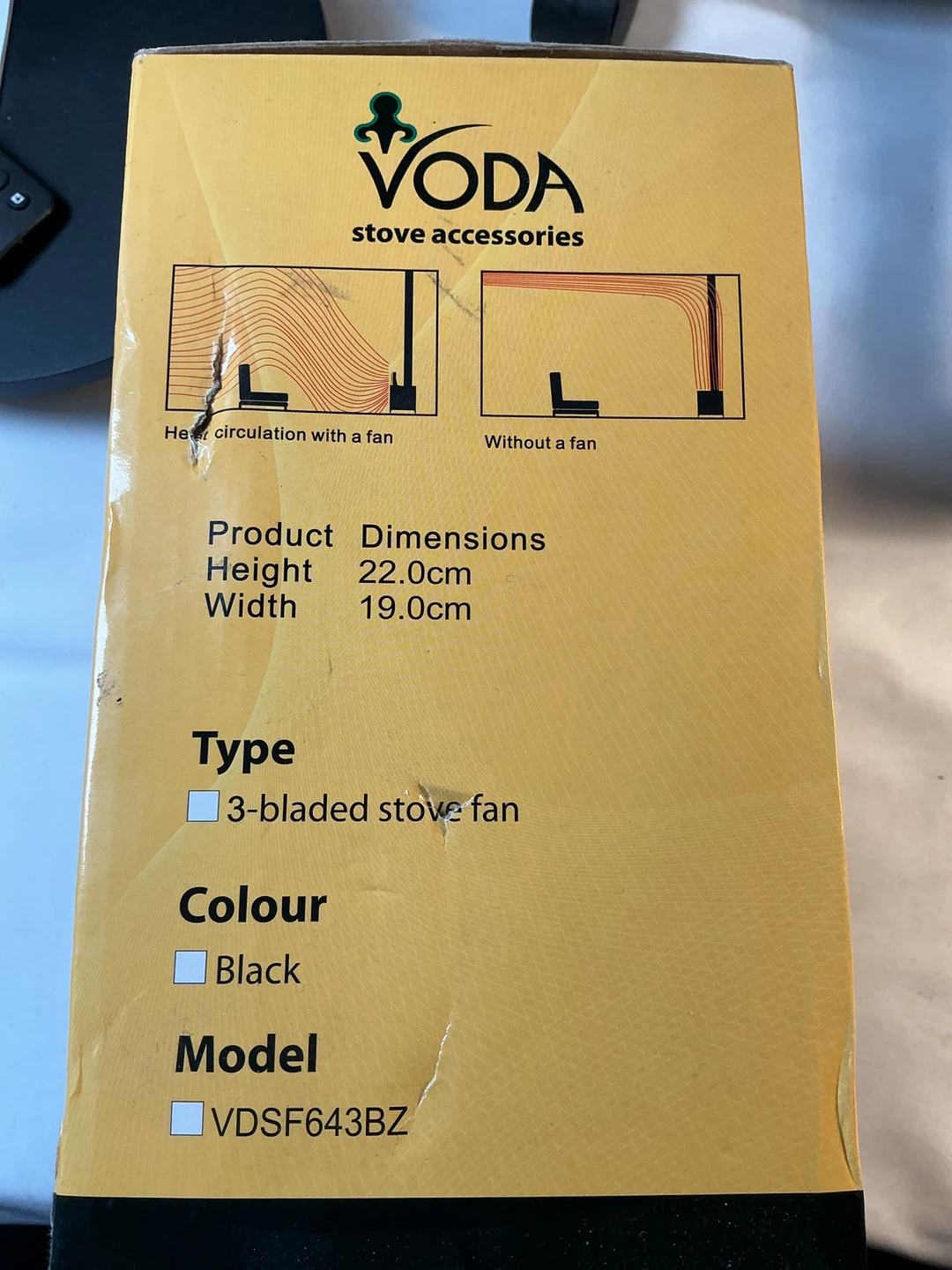 Voda Heat Powered Stove Fan - New in Box! - photo 2
