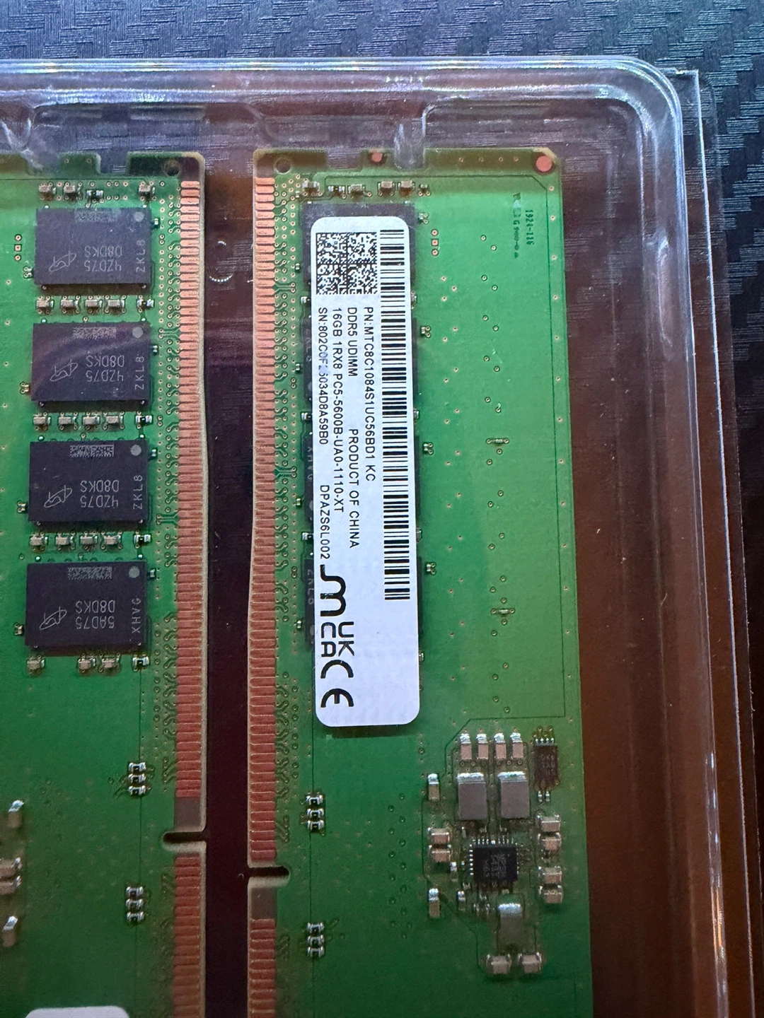 Micron 16GB DDR5 UDIMM Memory (32GB Total)