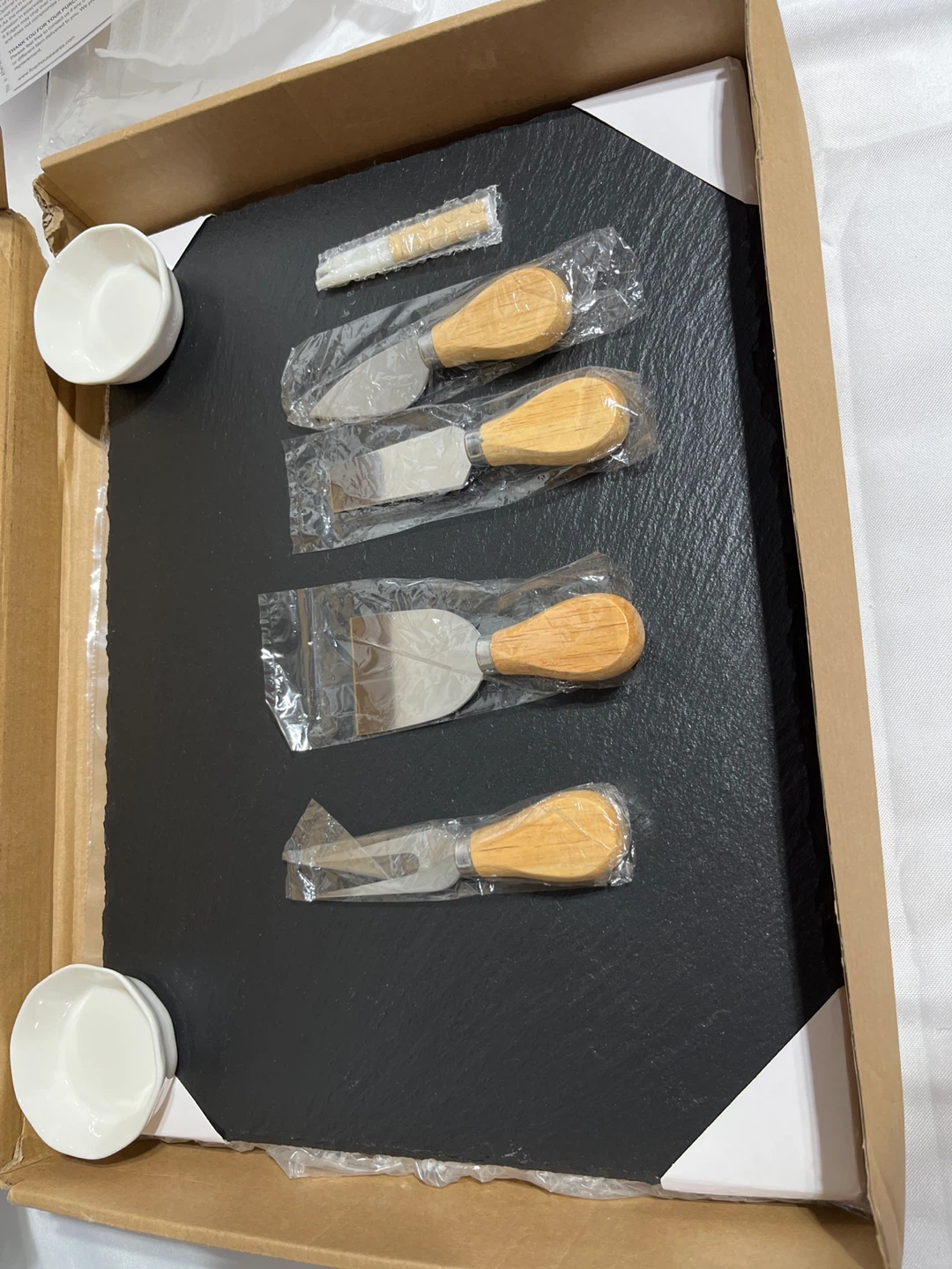 Slate Cheese Board Set - New in Box