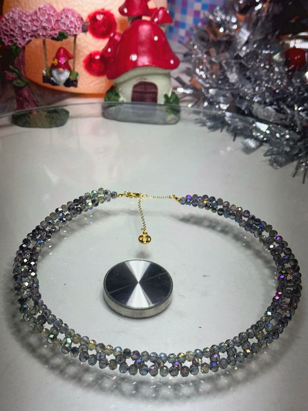 Tory Burch Crystal Pearl Necklace