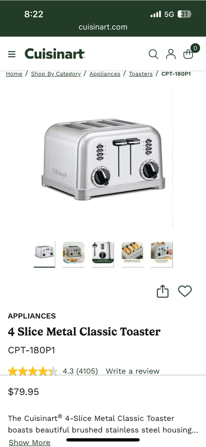 Cuisinart 4-Slice Toaster