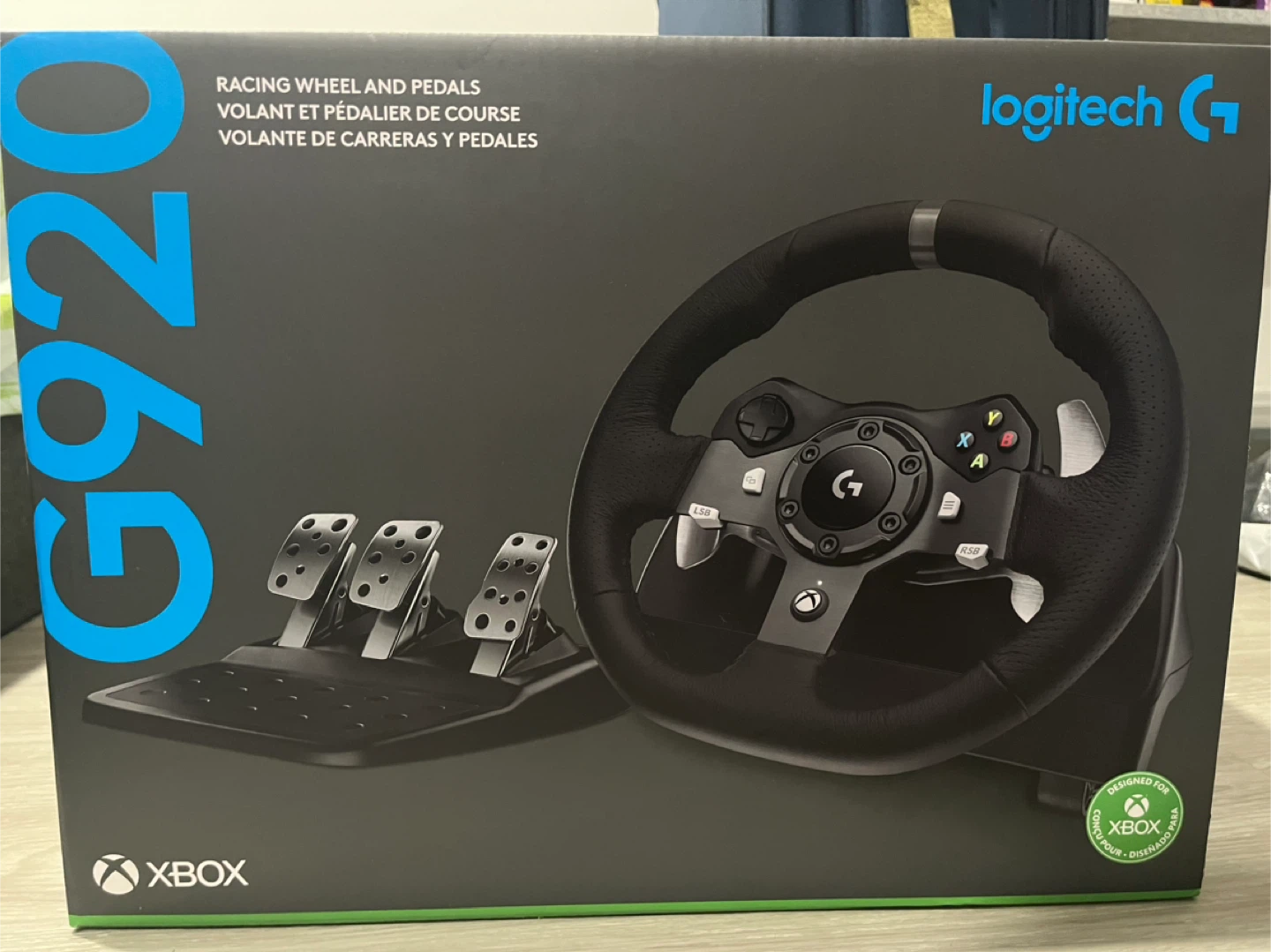 Logitech G920 Racing Wheel and Pedals for Xbox
