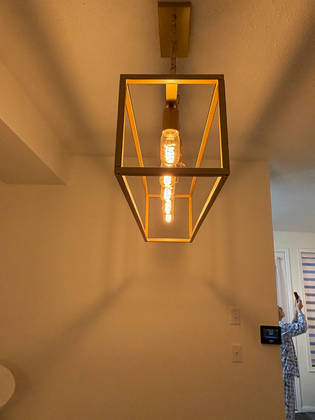 Gold Rectangular Farmhouse Chandelier - photo 2