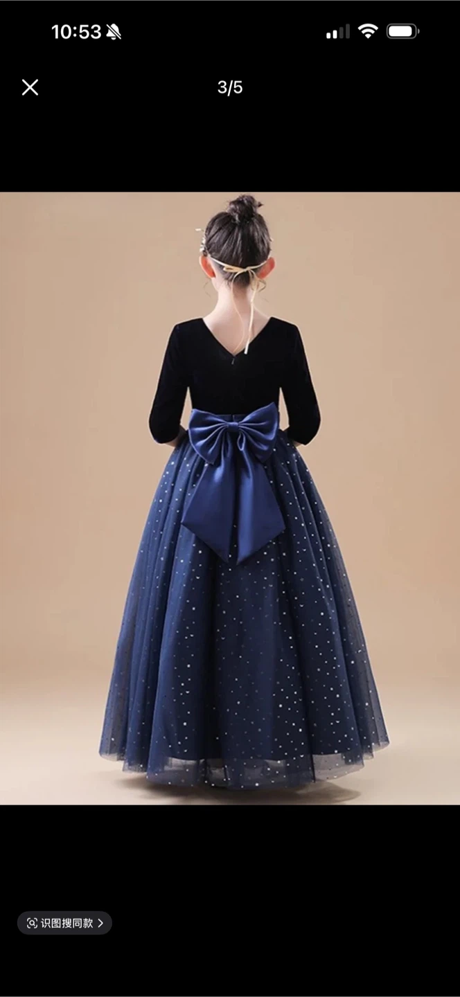 Girl's Blue Dress - photo 2
