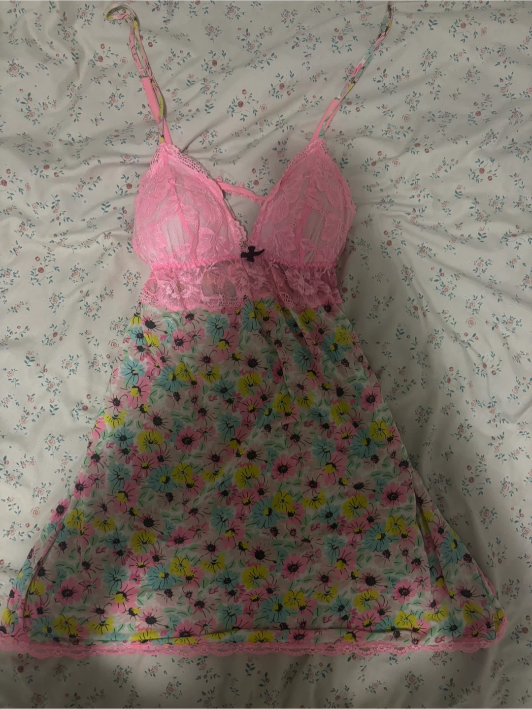Victoria’s Secret Pink Floral Lingerie Slip Dress