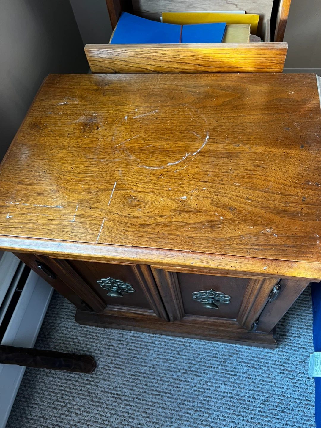 Vintage Wood Bedroom Set - Dresser, Armoire, Nightstands - photo 2