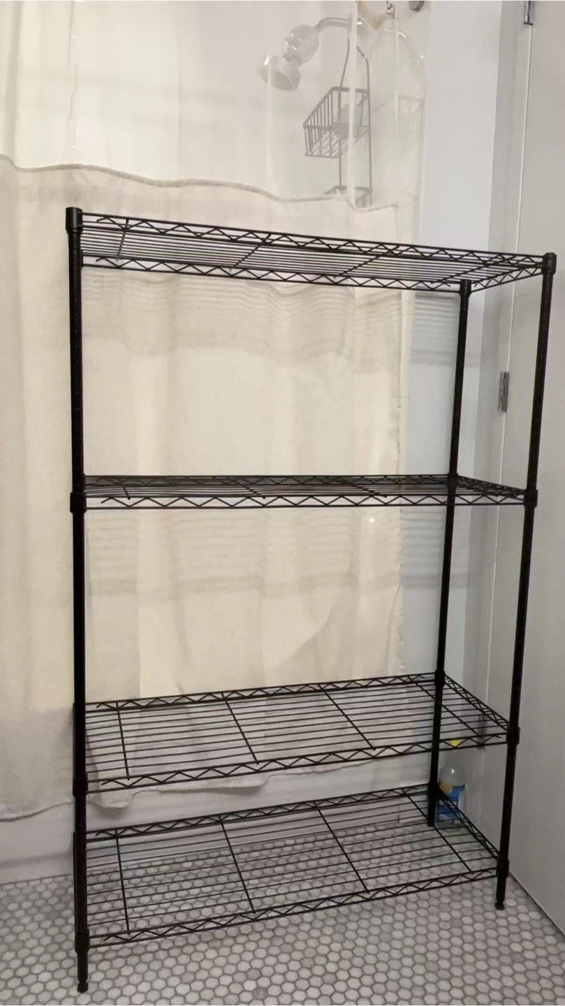 Black Wire Shelving Unit