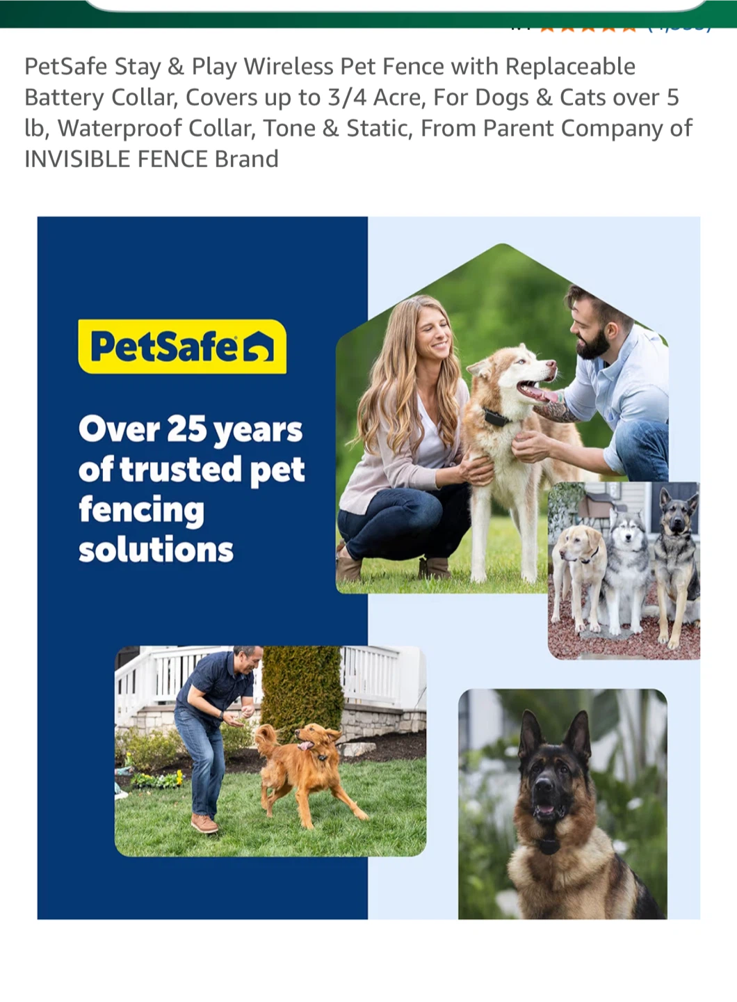 New PetSafe Stay & Play Wireless Fence Collar - photo 3