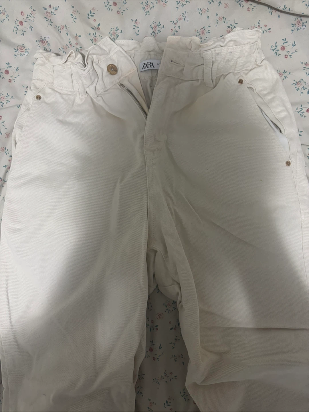 Zara White Pants