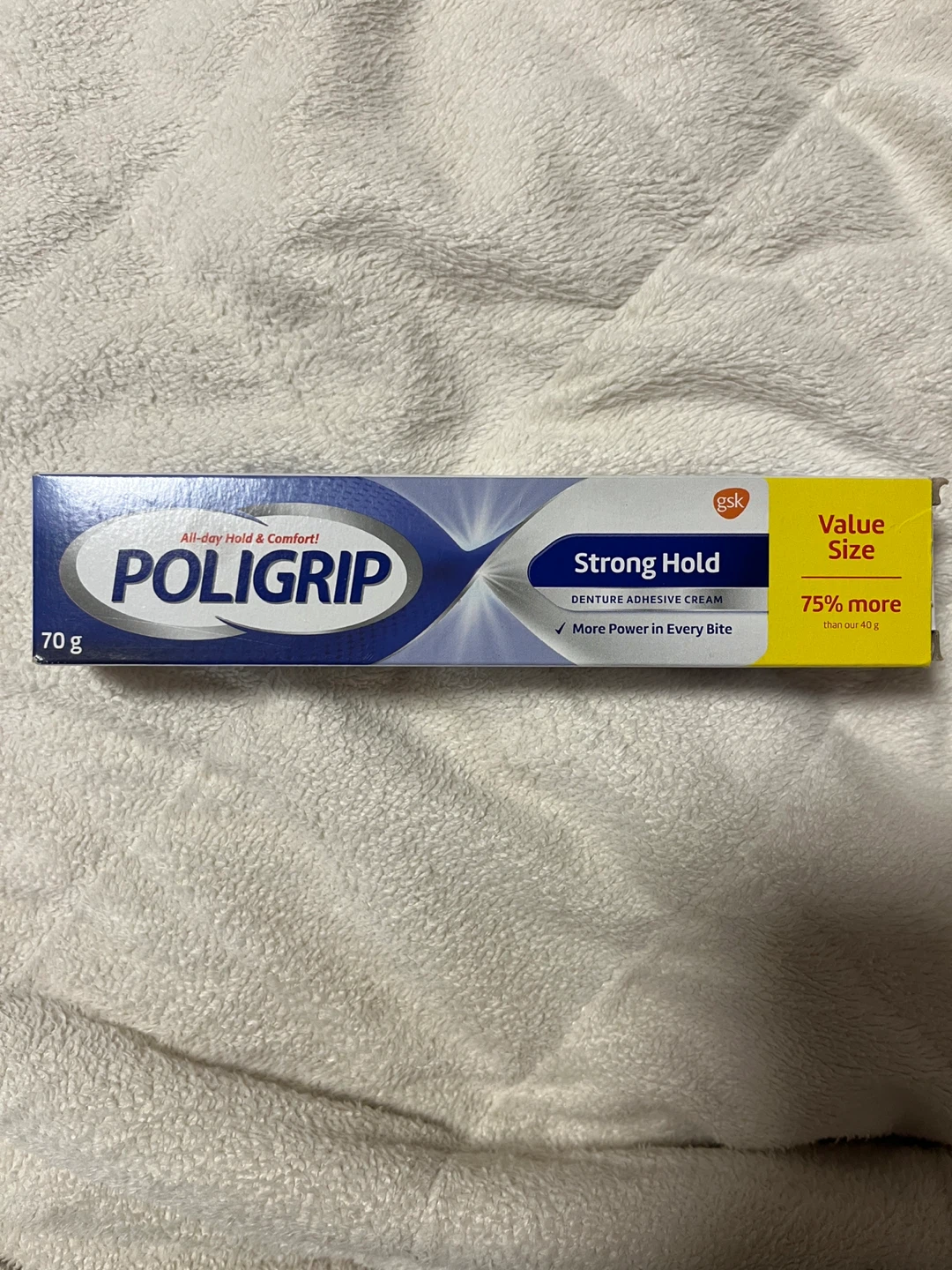 Poligrip Strong Hold Denture Adhesive Cream