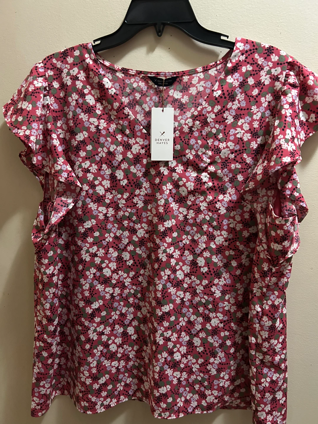 Denver Hayes Floral Ruffle Sleeve Blouse - New with Tags! - photo 2