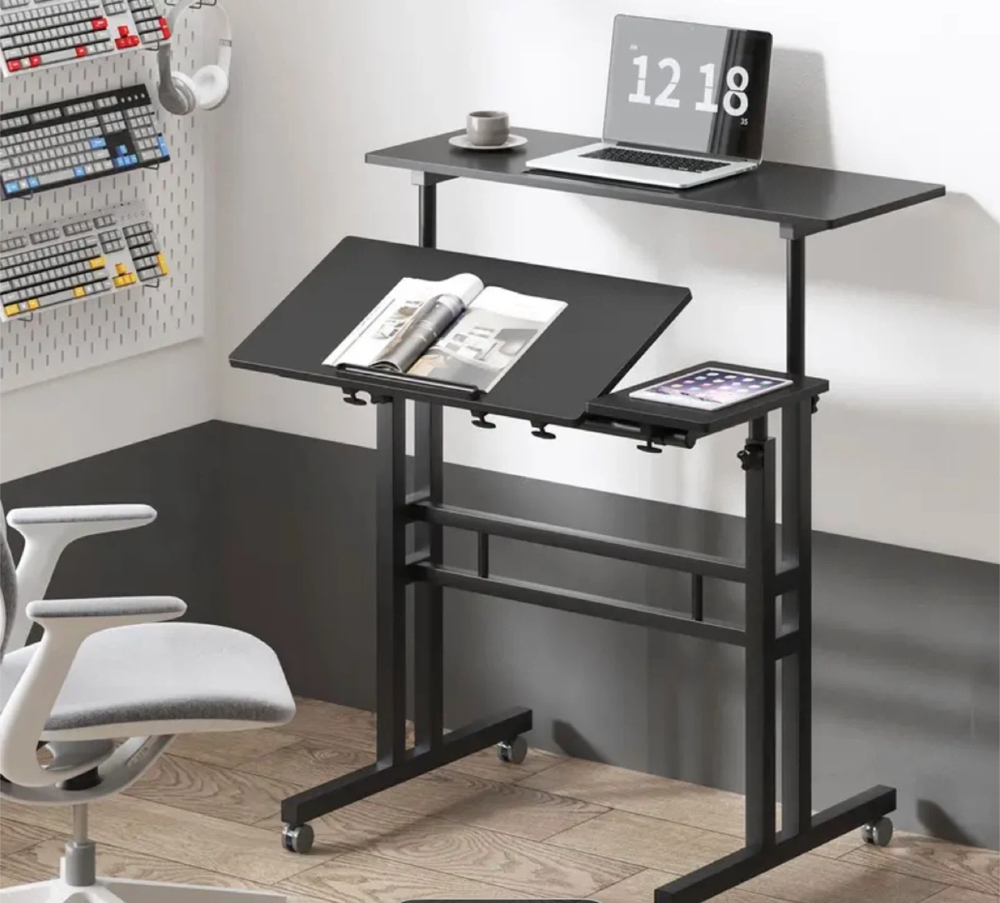 Adjustable Computer Laptop Desk - Black
