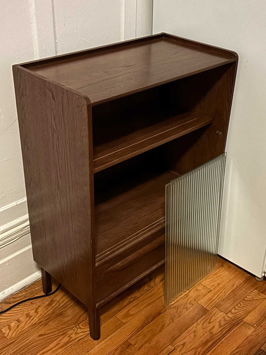 Brown Wood & Glass Display Cabinet - photo 2