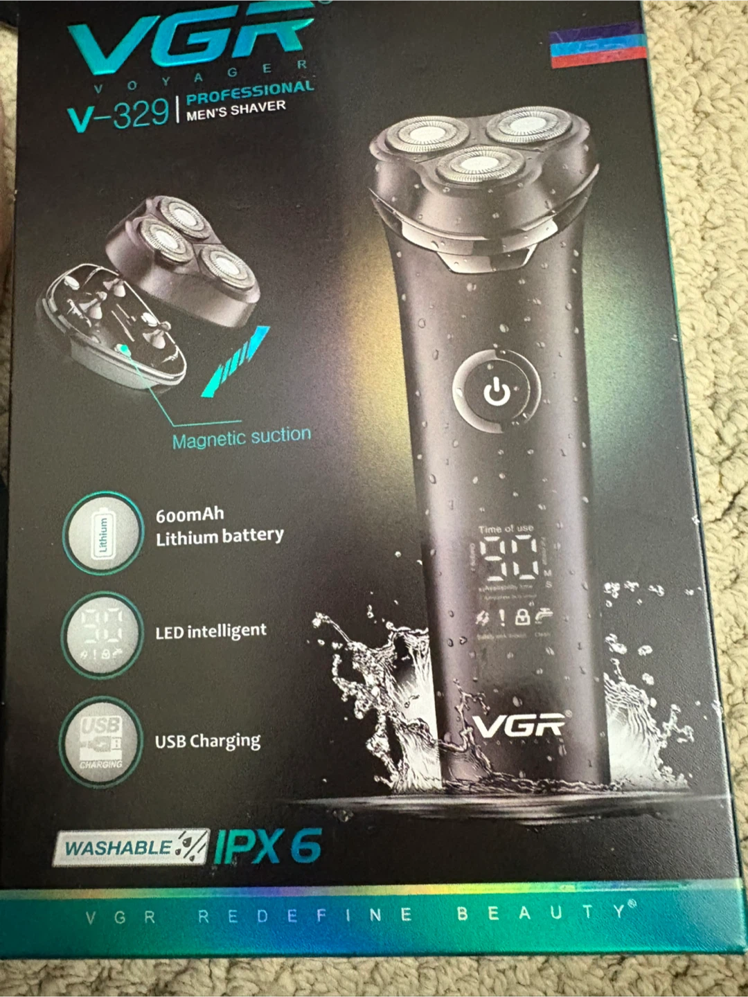 VGR Voyager V-329 Professional Men's Shaver - NEW