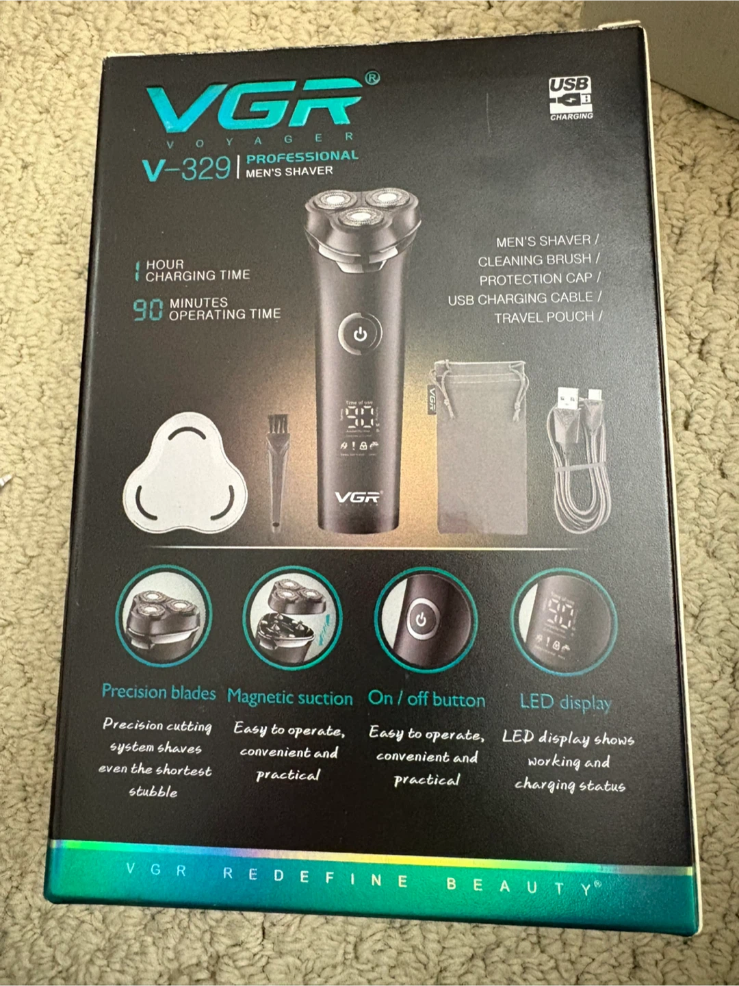 VGR Voyager V-329 Professional Men's Shaver - NEW - photo 2