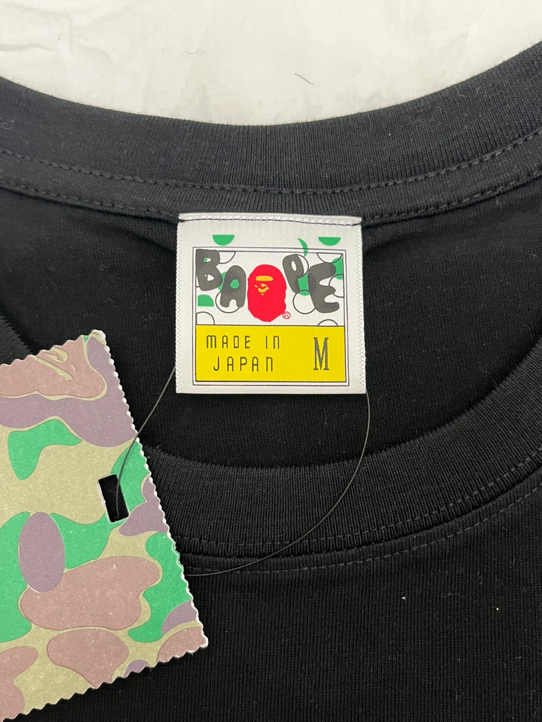 New A Bathing Ape BAPE Black Camo Tee - Size M - photo 4