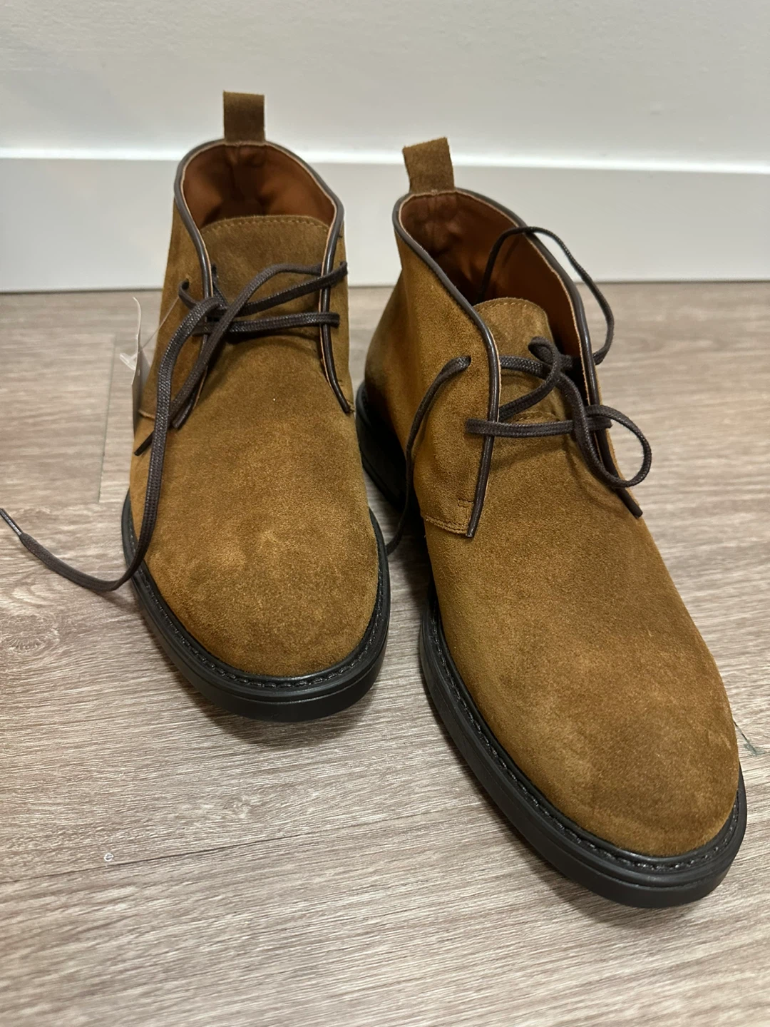 Massimo Dutti Brown Suede Chukka Boots - Size 41