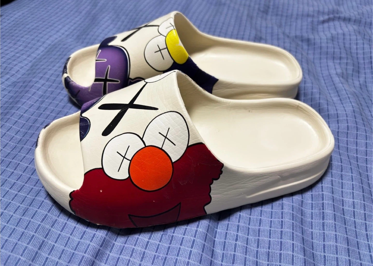 KAWS Elmo Pillow Moon Slippers Slides Sandals Yeezy style
