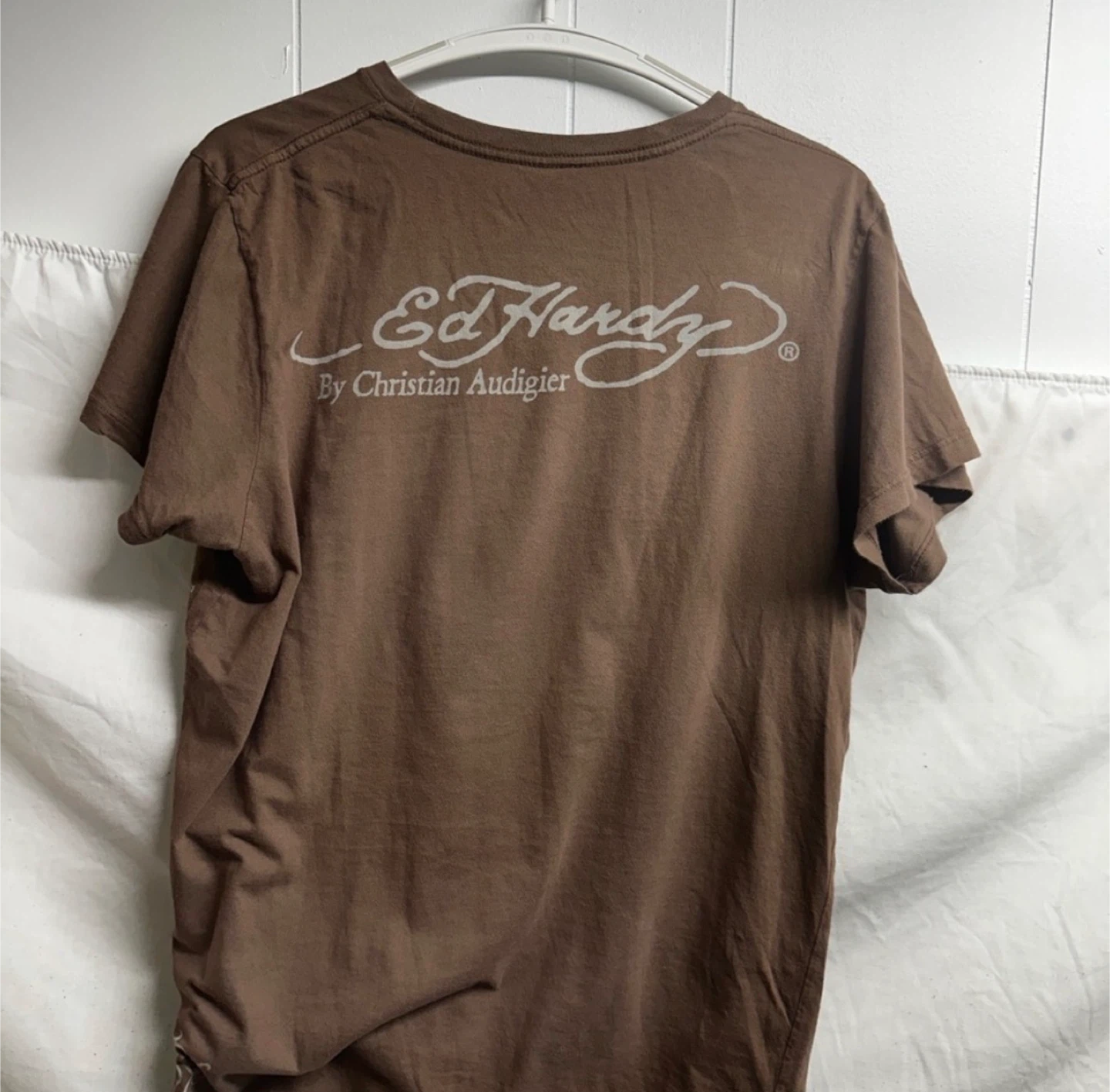 Ed Hardy Brown T-Shirt Size M - photo 3