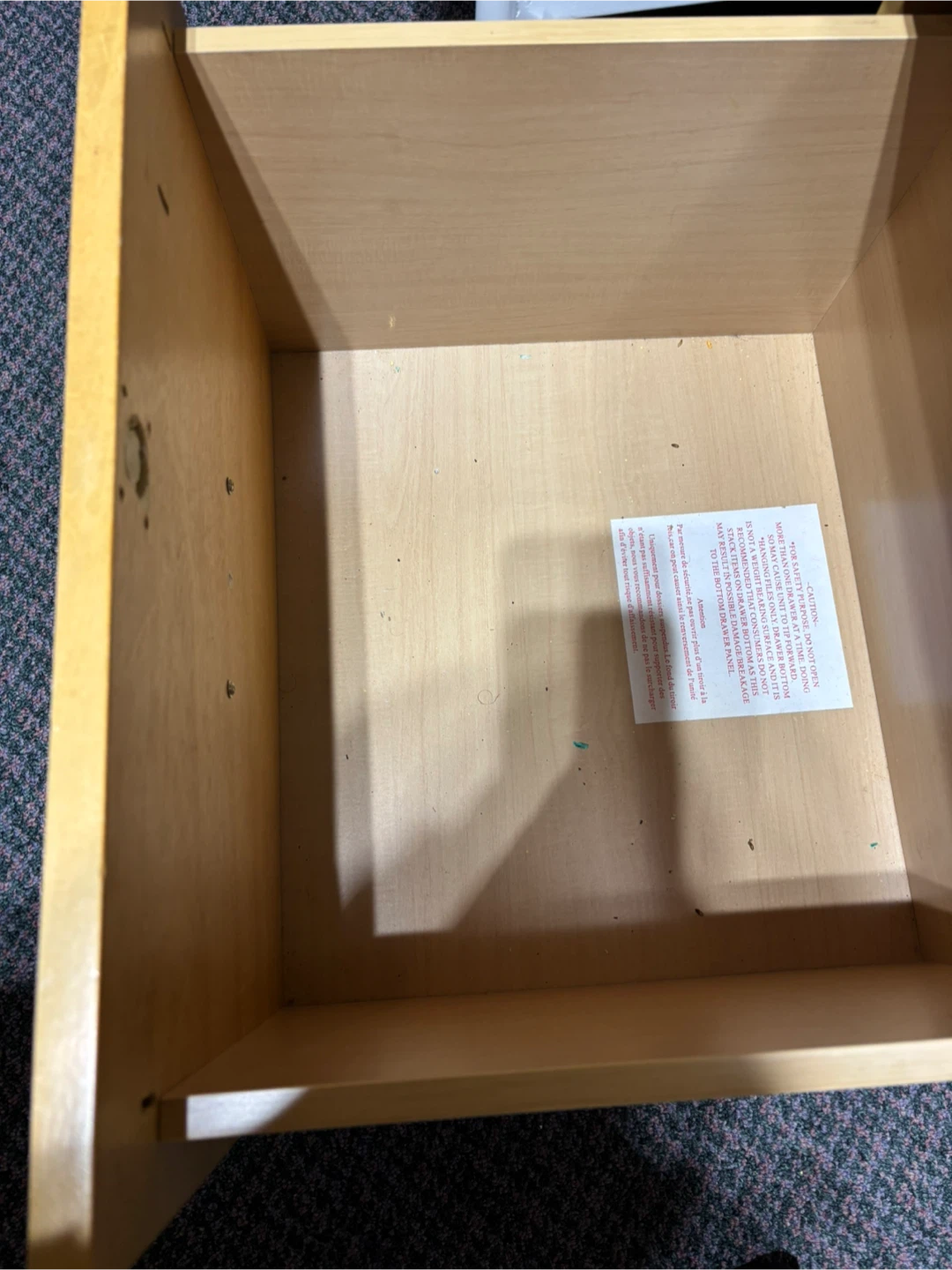 Wooden Filing Cabinet - 2 Drawers - photo 2