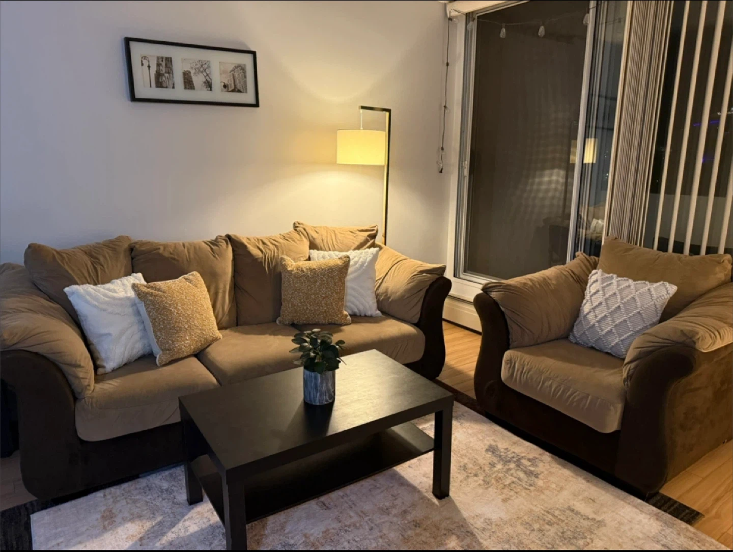 Move out sell - Brown Sofa set - photo 3