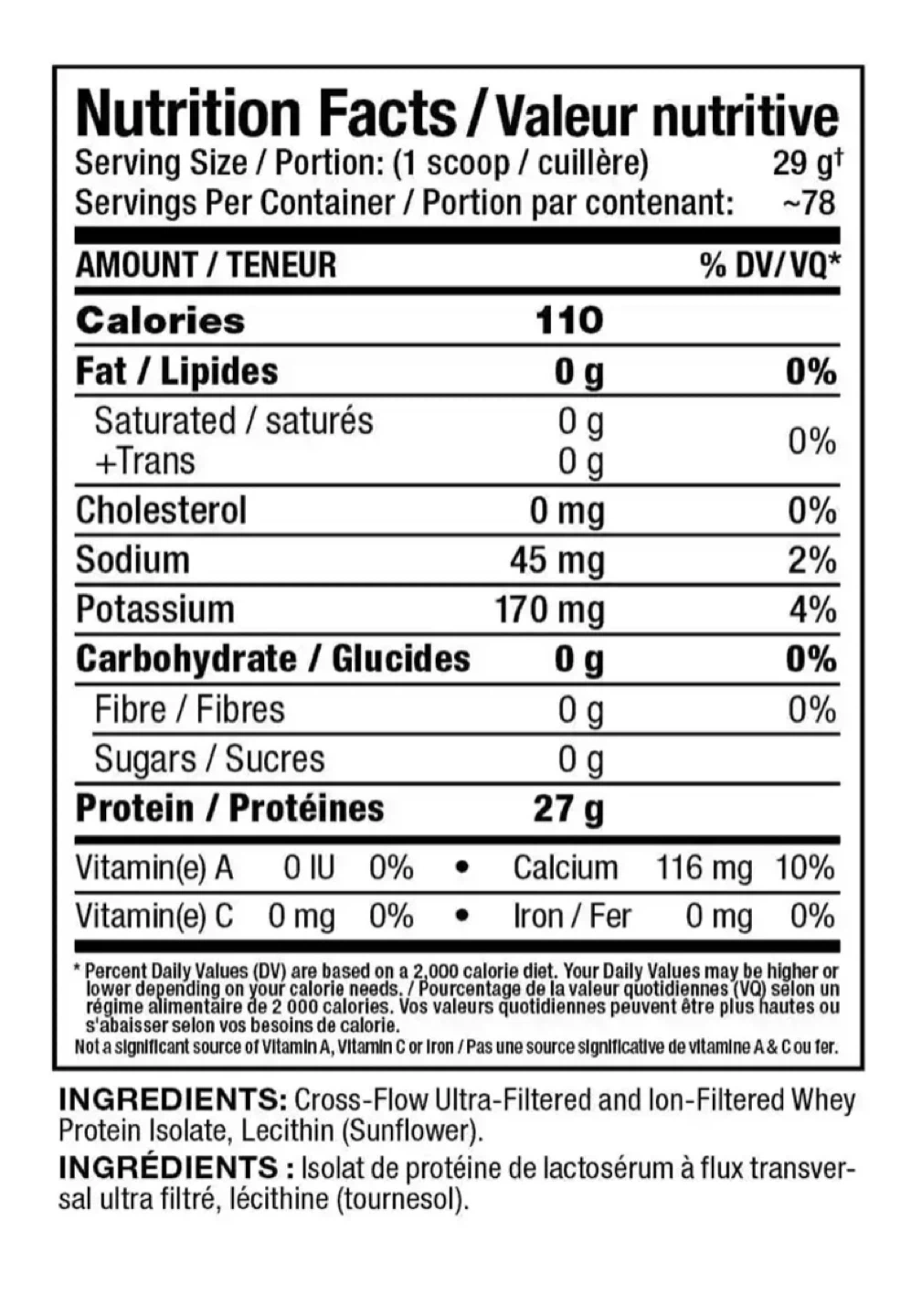 5 LBS Unflavoured Whey Protein Isolate - photo 3
