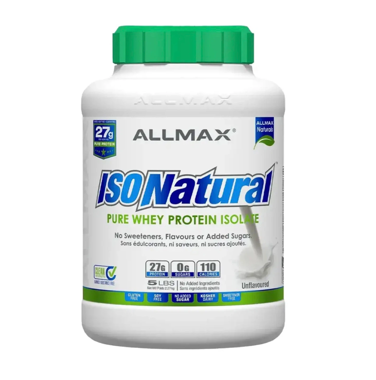 5 LBS Unflavoured Whey Protein Isolate