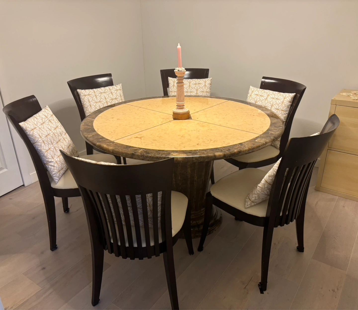 Marble Dining Table w/6 Chairs