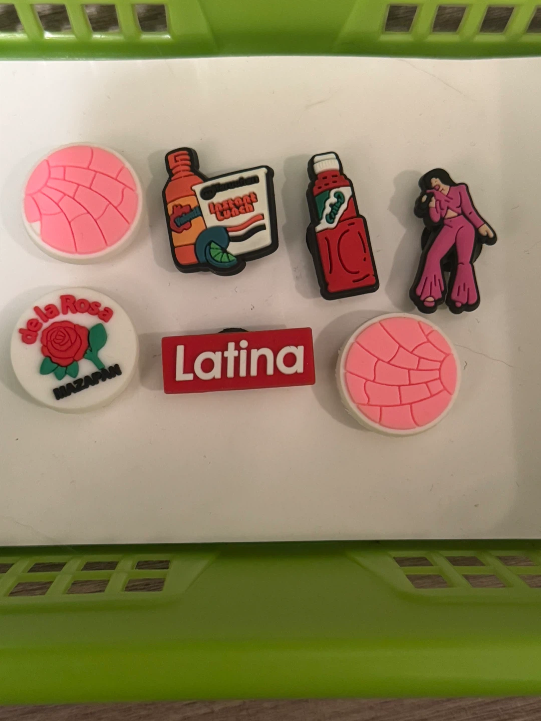 Set of 7 Spanish Jibbitz Charms
