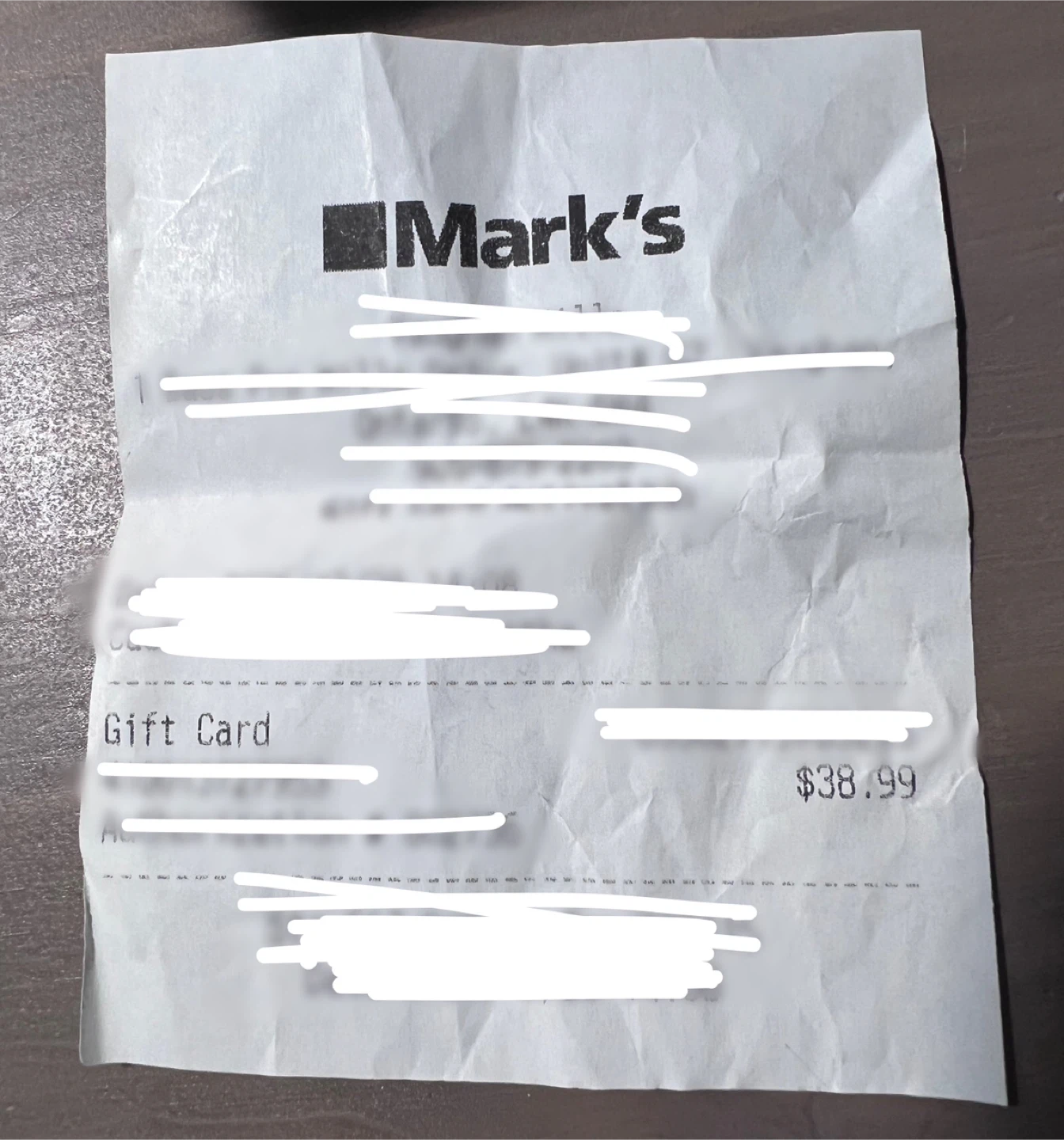 Mark’s Gift Card – $38.99 Balance - photo 2