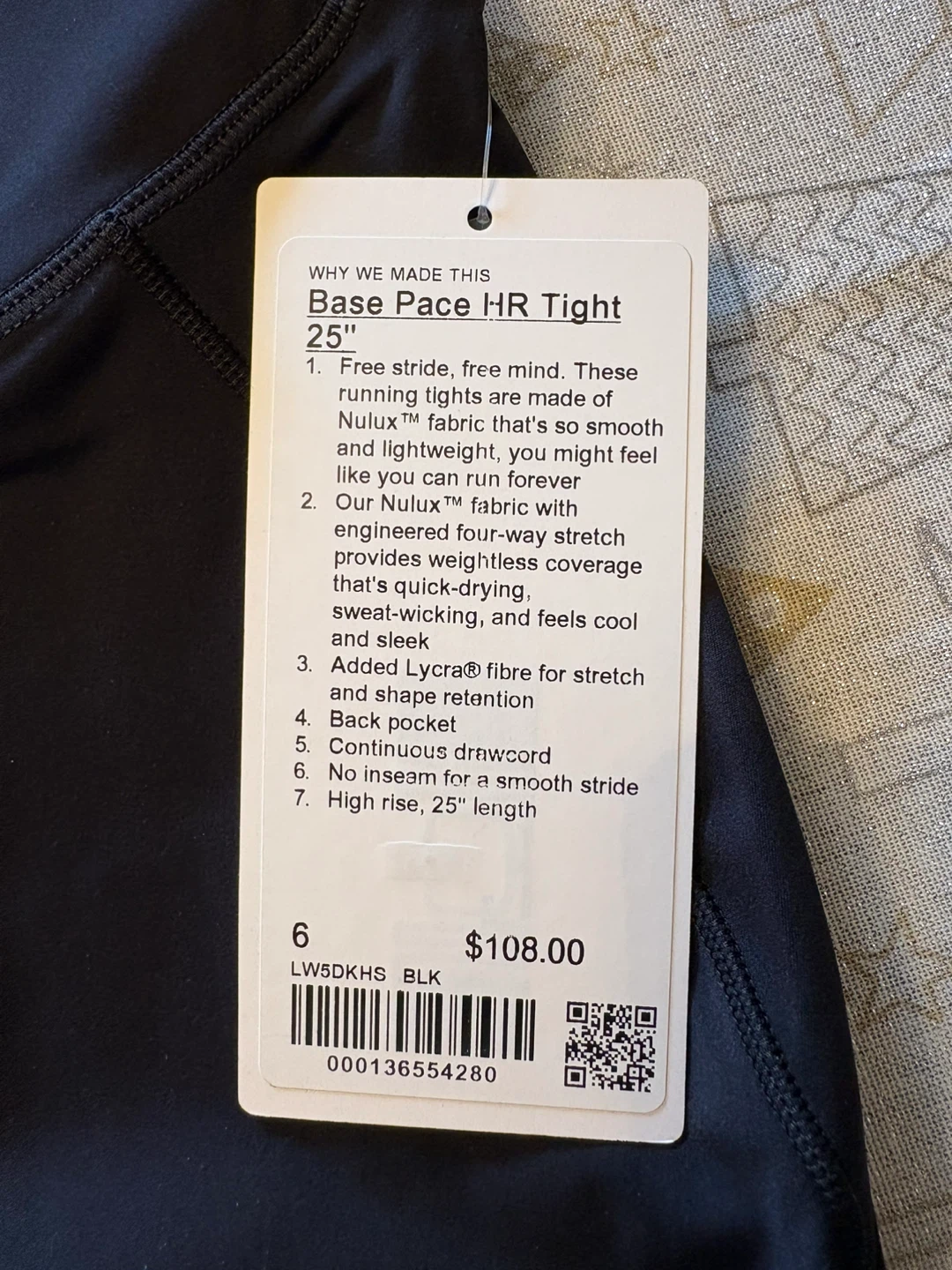 Lululemon Base Pace HR Tight 25” - photo 3