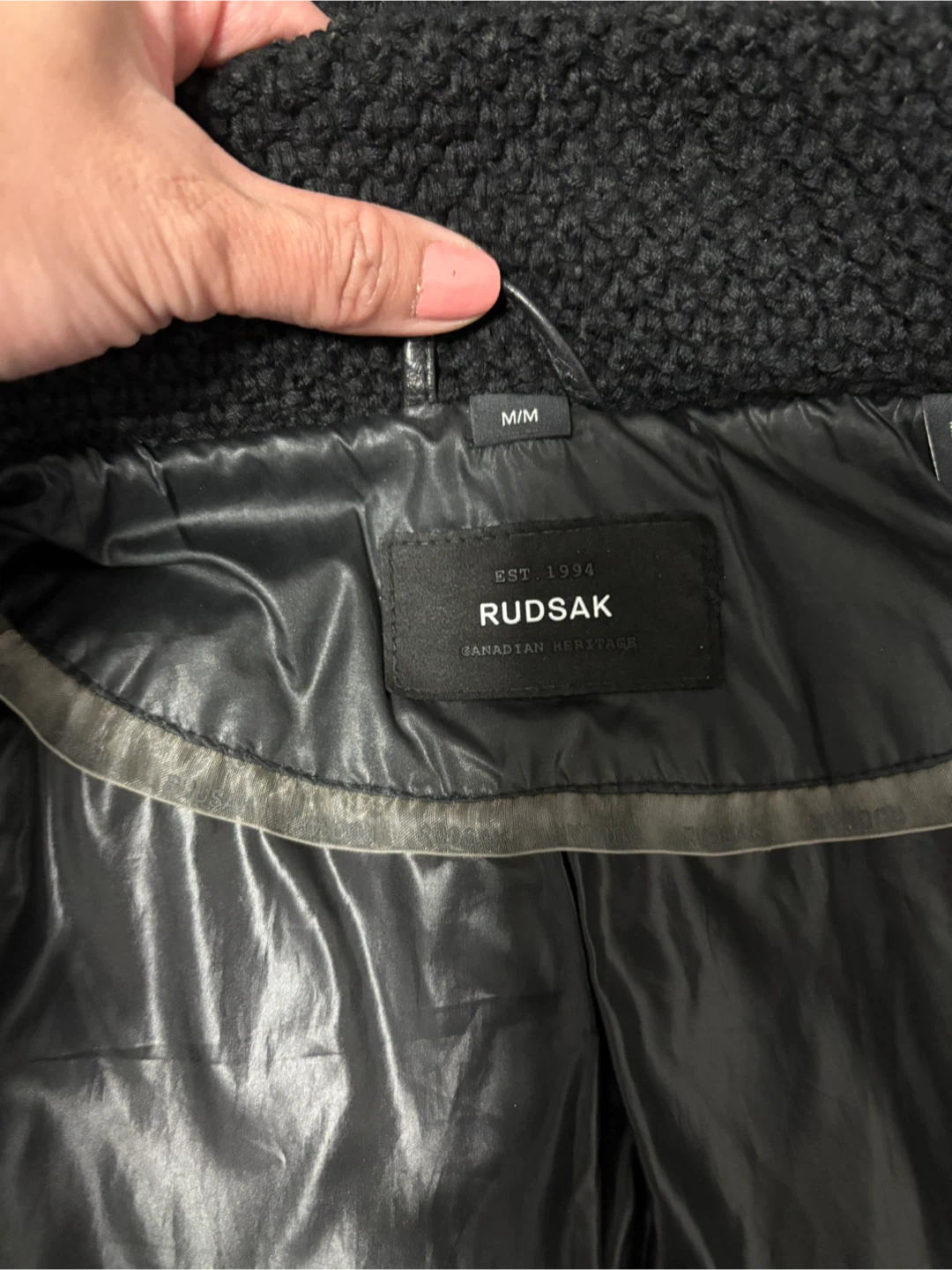 Rudsak Black Jacket Size M/M