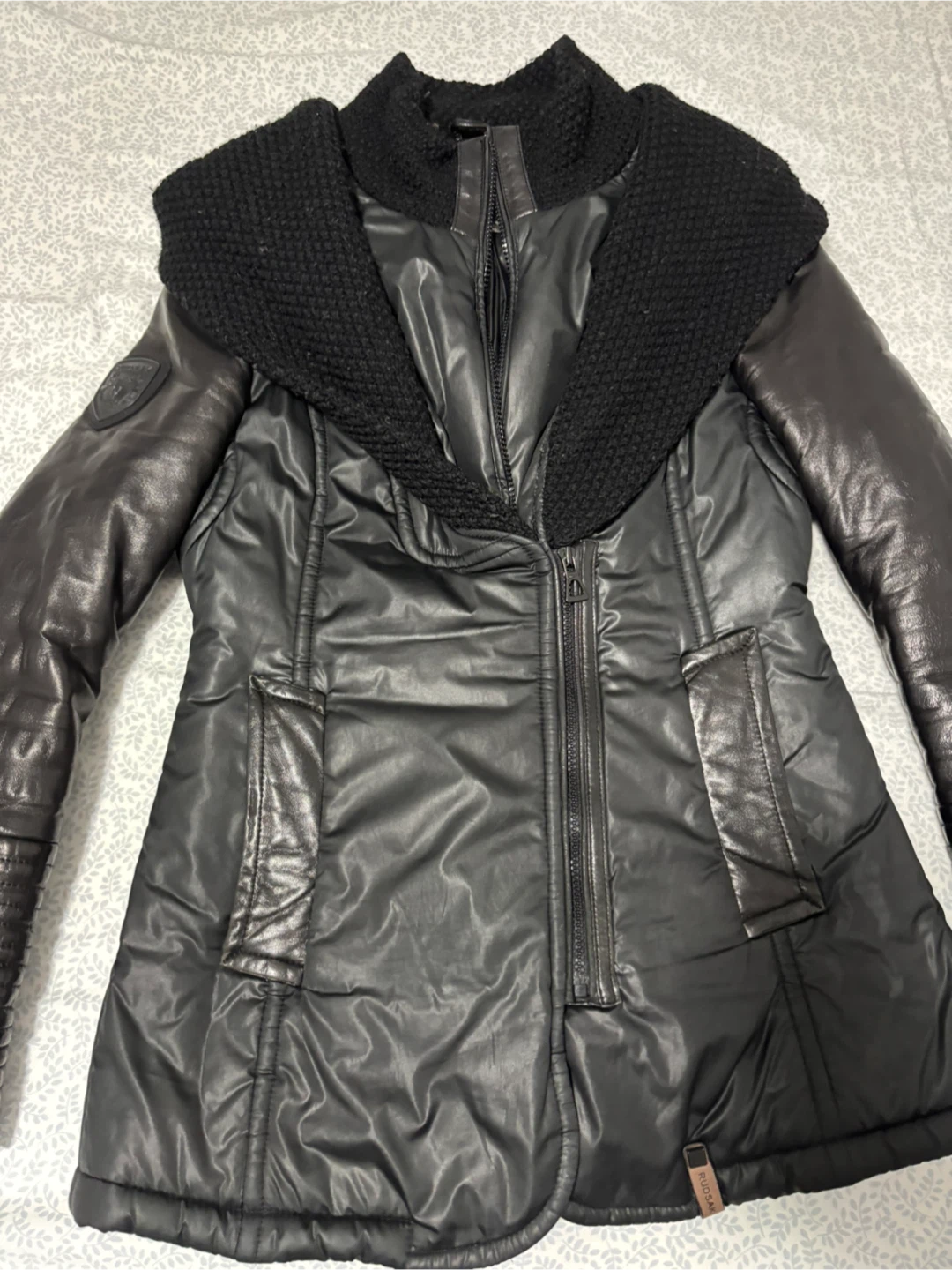 Rudsak Black Jacket Size M/M - photo 3