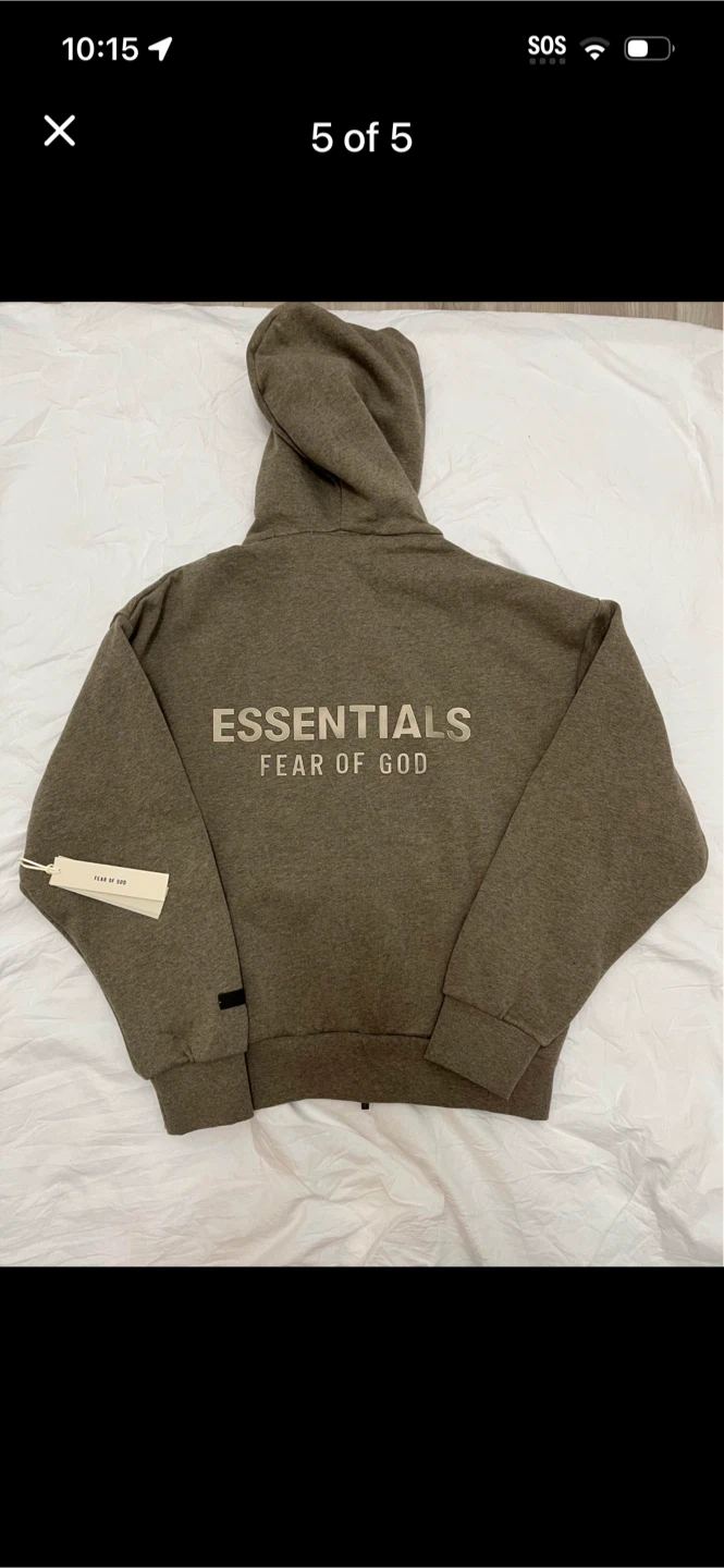 Fear of God Essentials Full Zip Hoodie - photo 5