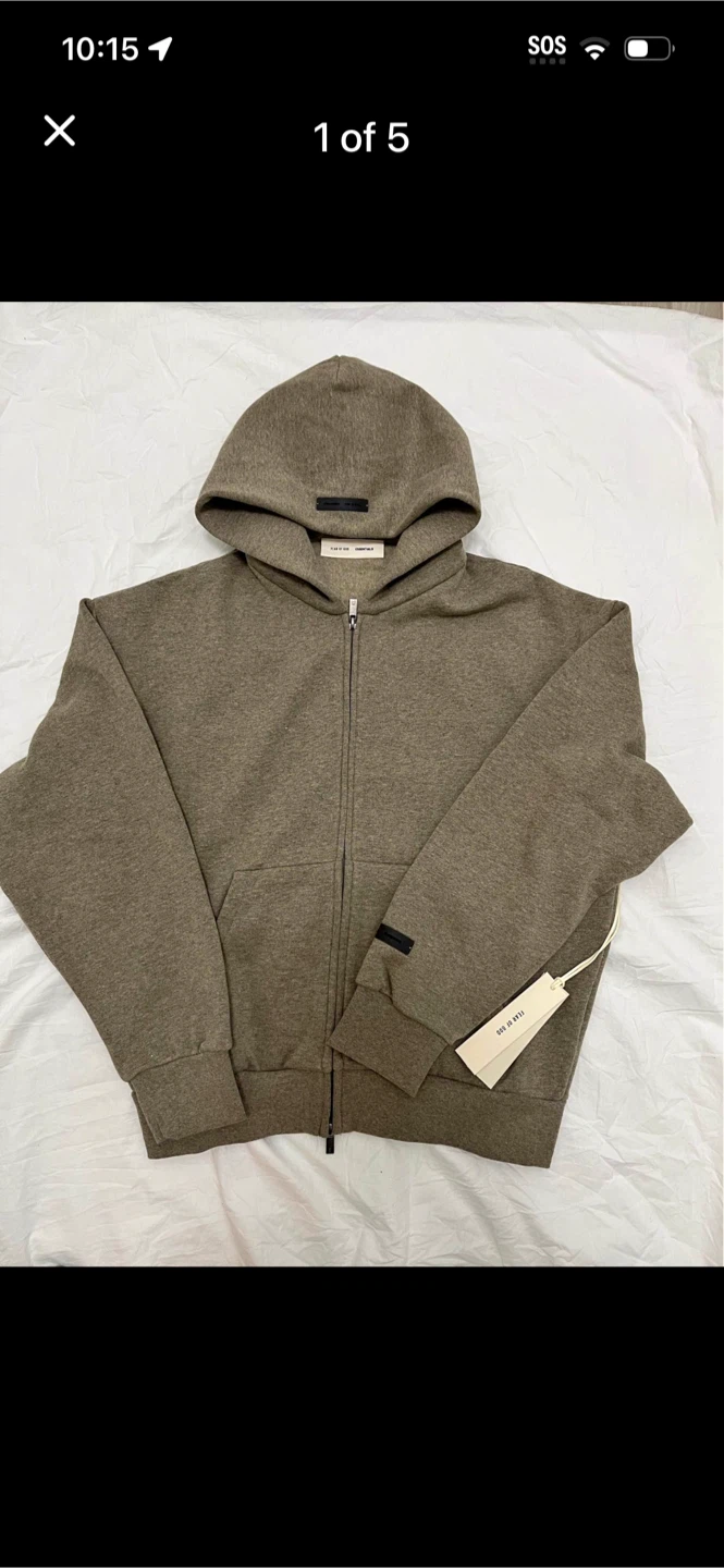 Fear of God Essentials Full Zip Hoodie