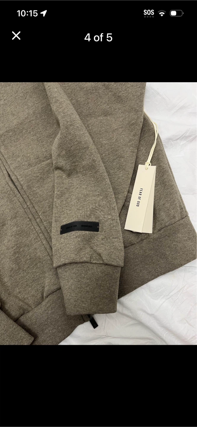 Fear of God Essentials Full Zip Hoodie - photo 4