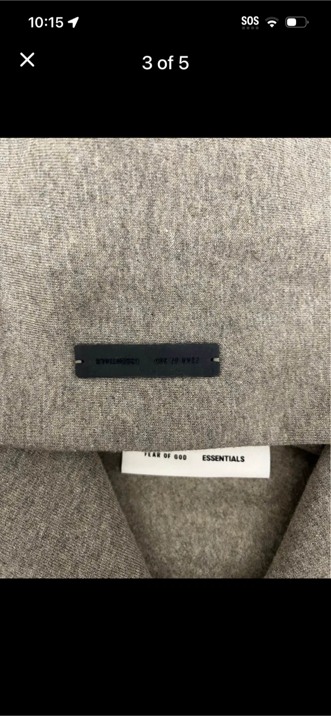 Fear of God Essentials Full Zip Hoodie - photo 3