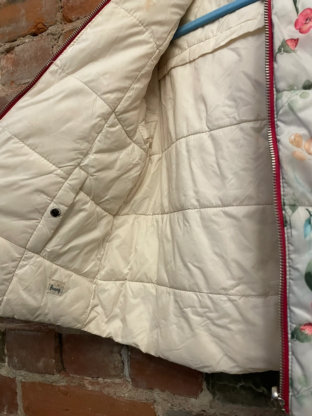 Zara Baby Girl Floral Puffer Jacket - Size 3/4 - photo 4